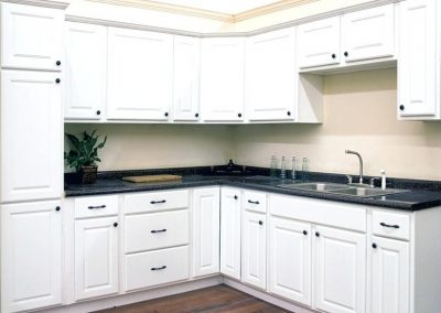 White cabinets by US FLoor KB in Rancho Santa Margarita Ca